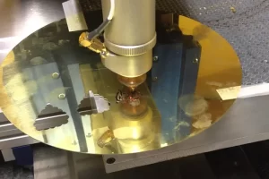 Gold laser engraving