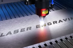 Iron laser engraving